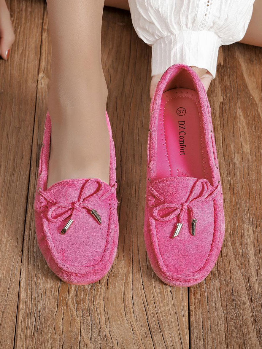 Obi - Søde mokkasiner med lille sløjfe foran